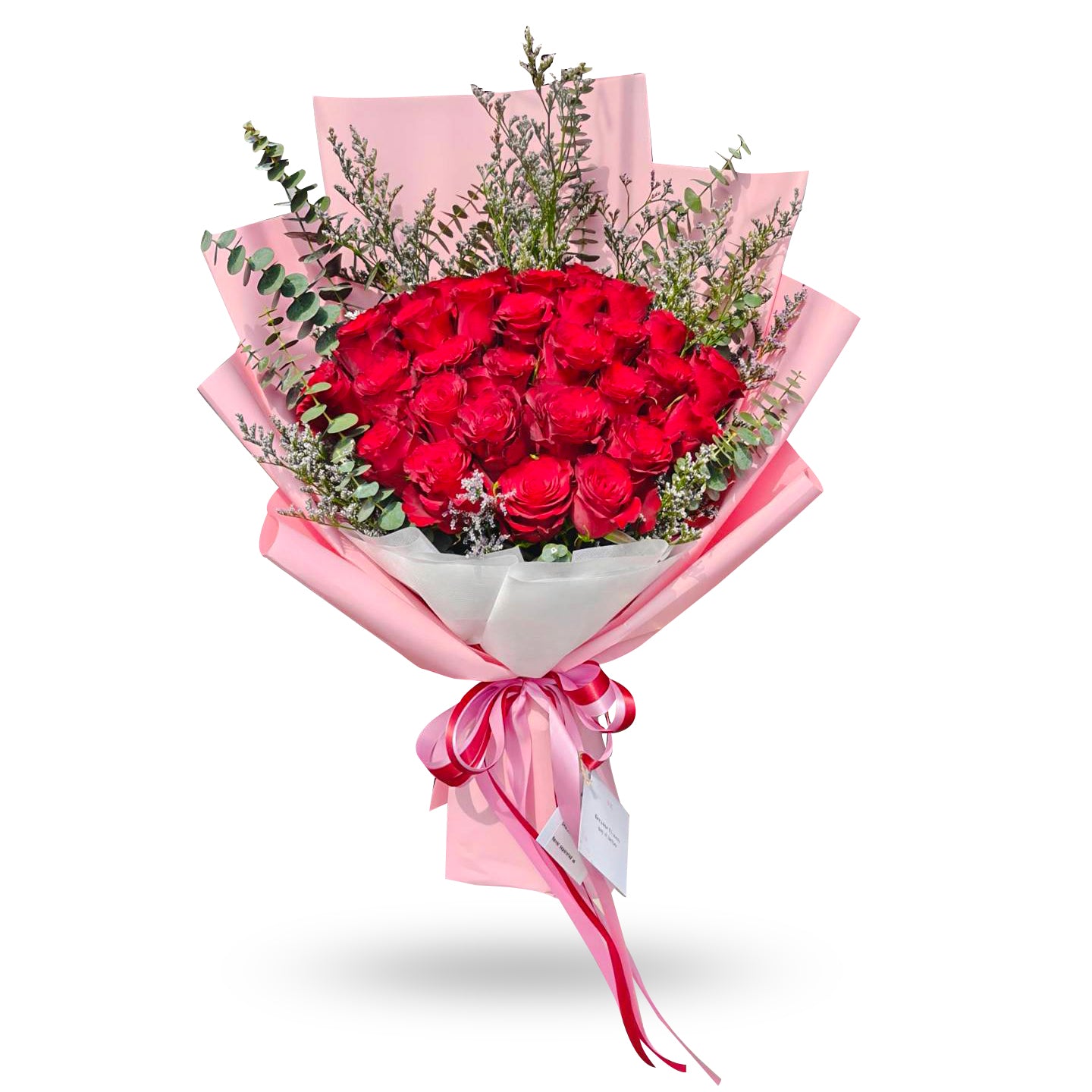 "Crimson Delight" Bouquet Of 30 Red Roses