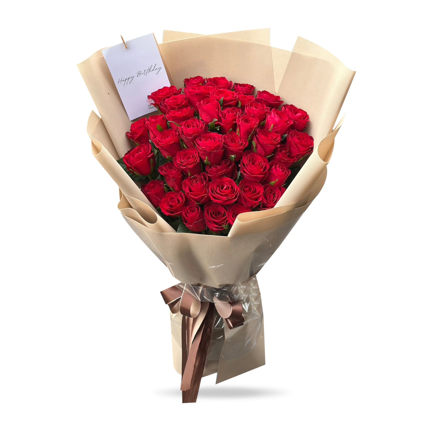 "Hugs and Kisses" Bouquet Of 50 Red Roses