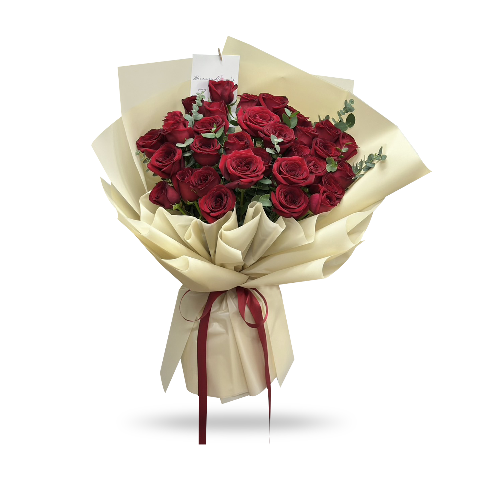 Velvet Rouge – 20 Red Roses Bouquet - Phuket