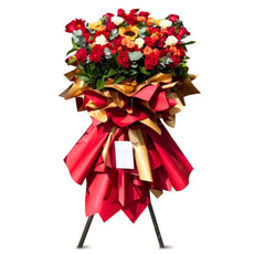 Red Velvet Flower Stand
