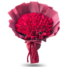 "Always You" Bouquet Of 100 Red Roses - Valentine's collection